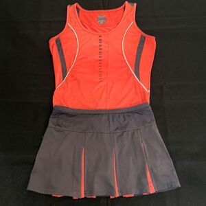 Bollé Orange and Pewter Activewear Set Size Small